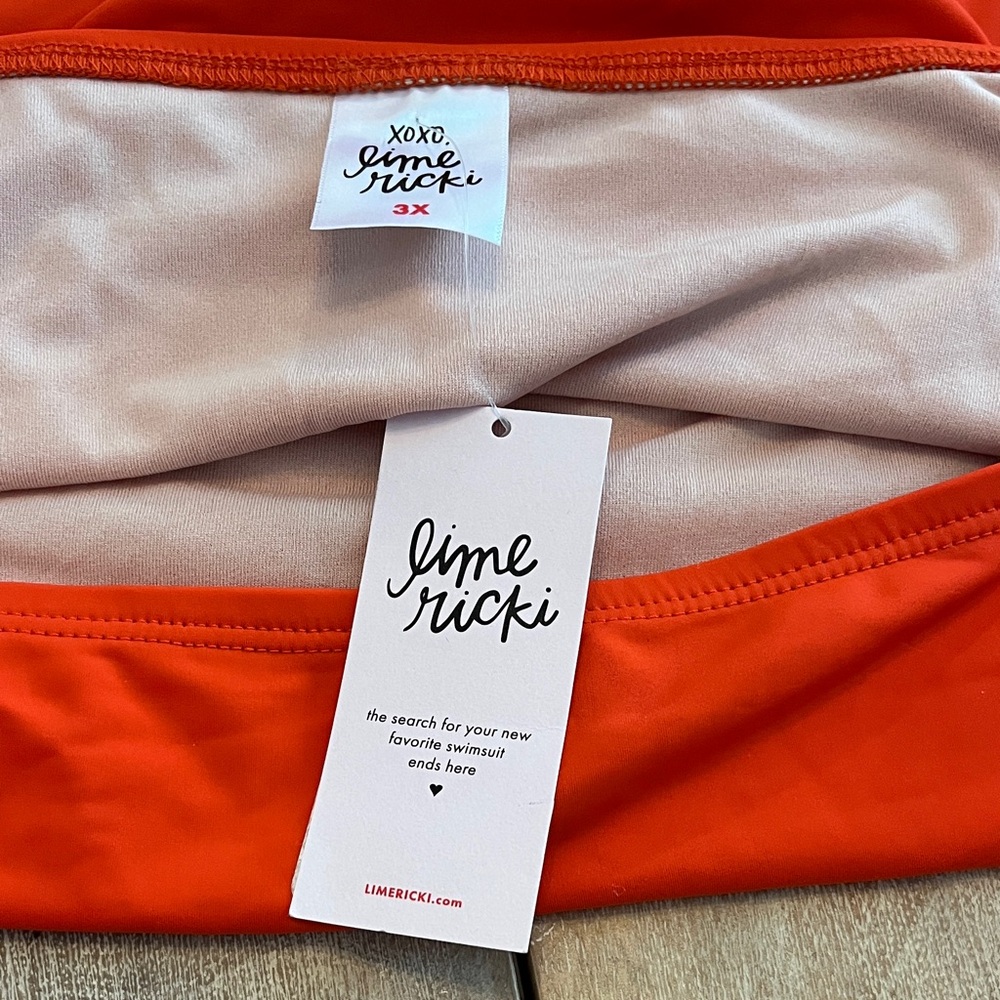 Lime Ricki Vibrant Orange Swimwear